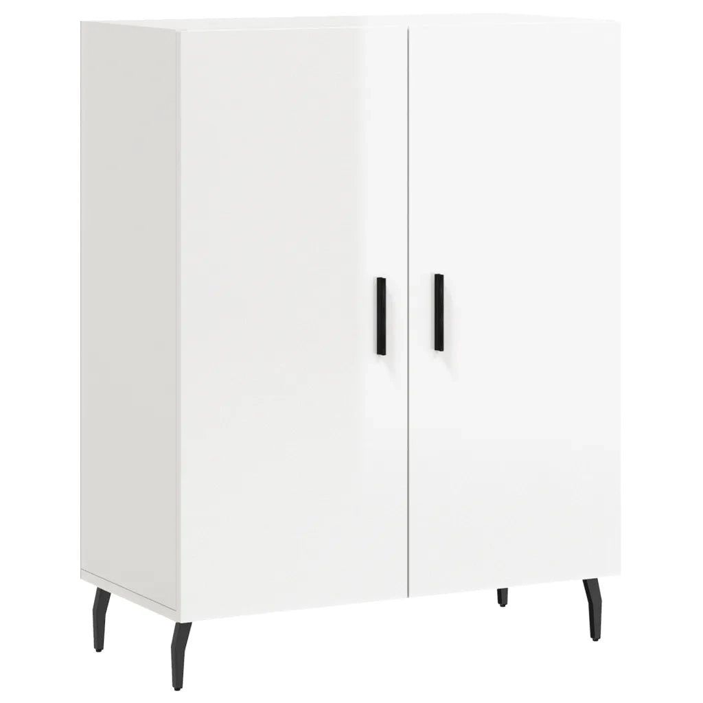 Credenza 69,5x34x90 cm in Legno Multistrato Bianco Lucido 827742