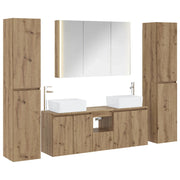 Set di mobili per il bagno 6 pcs Rovere Artigianale 3407238