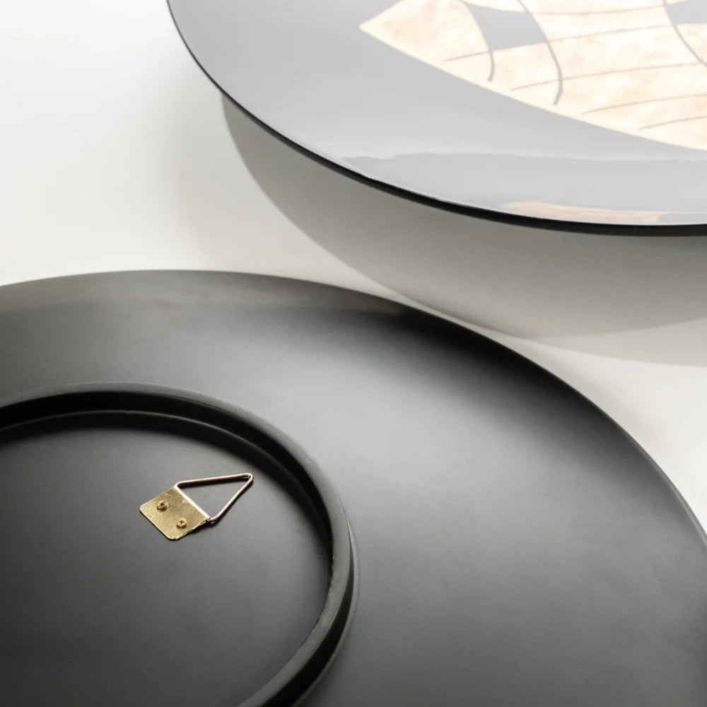 Set di 3 piatti decorativi da parete Tris in legno design moderno | Duzzle