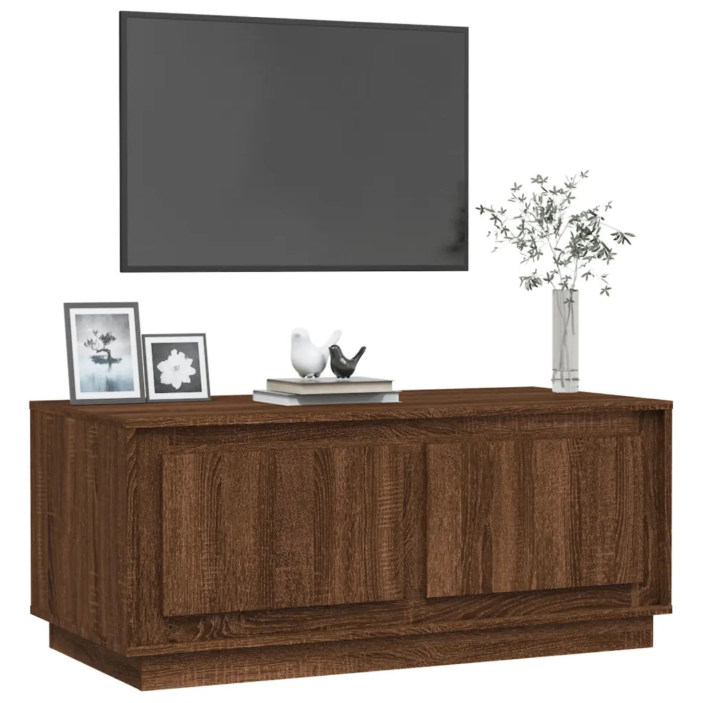 Tavolino Salotto Rovere Marrone 102x50x44 cm Legno Multistrato 819883