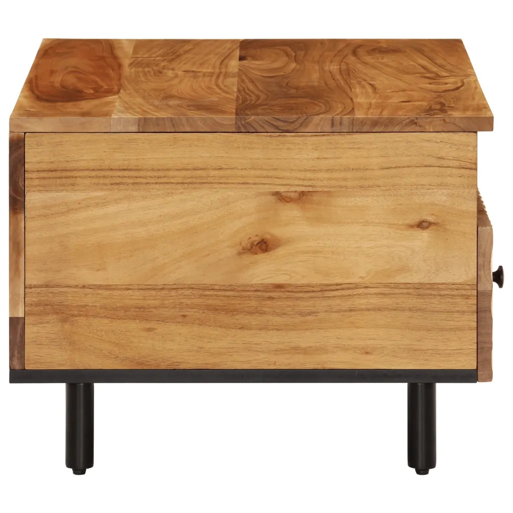 Tavolino da Salotto 80x54x40 cm in Legno Massello di Acacia 356868
