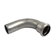 RACCORDO CURVO 90  ° A PRESSARE IN ACCIAIO INOX MASCHIO FEMMINA SERIE INOXPRES UNIKO -  EE ¸28  - RMR