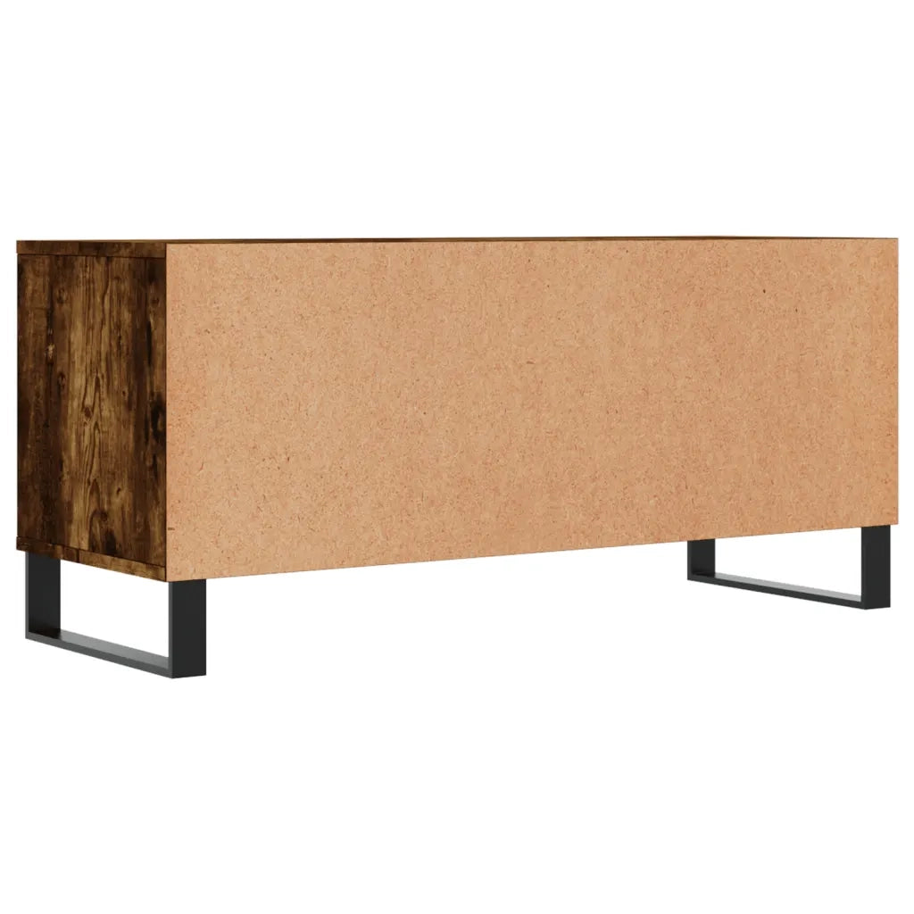 Mobile TV Rovere Fumo 100x34,5x44,5 cm in Legno Multistrato 831249