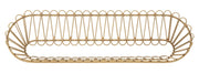 Mensola Libreria da Muro Panama 162x28x43,5 cm in Ferro e Plastica