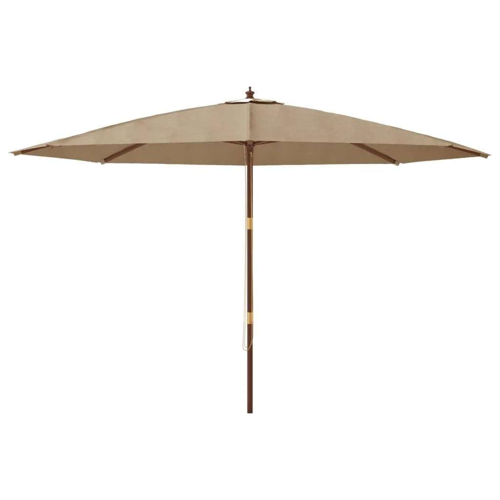 Ombrellone da giardino con palo in legno 400 x 273 cm tortora 02_0008361