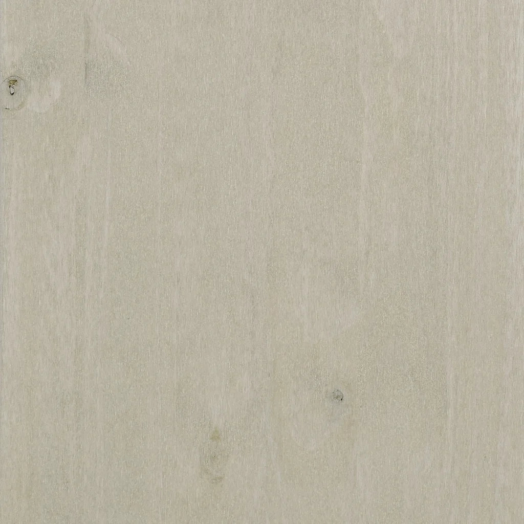 Credenza HAMAR Bianca 85x35x80 cm in Legno Massello di Pino 340497