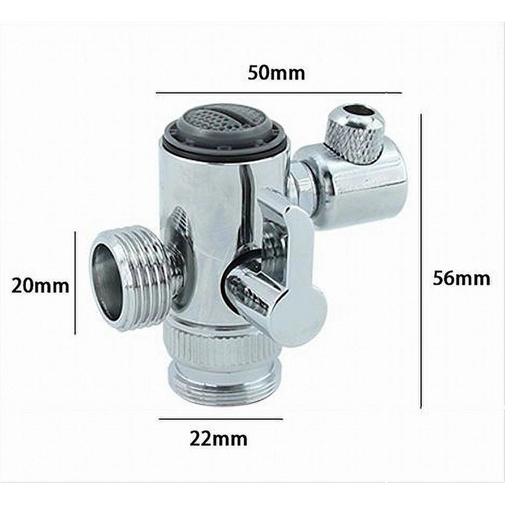 Trade Shop - Valvola Deviatrice Rubinetto Bagno Cucina Collegamento Doccia A Mano Bidet 87501 -