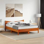Giroletto senza Materasso Marrone Cera 150x200 cm Legno di Pino 3216368