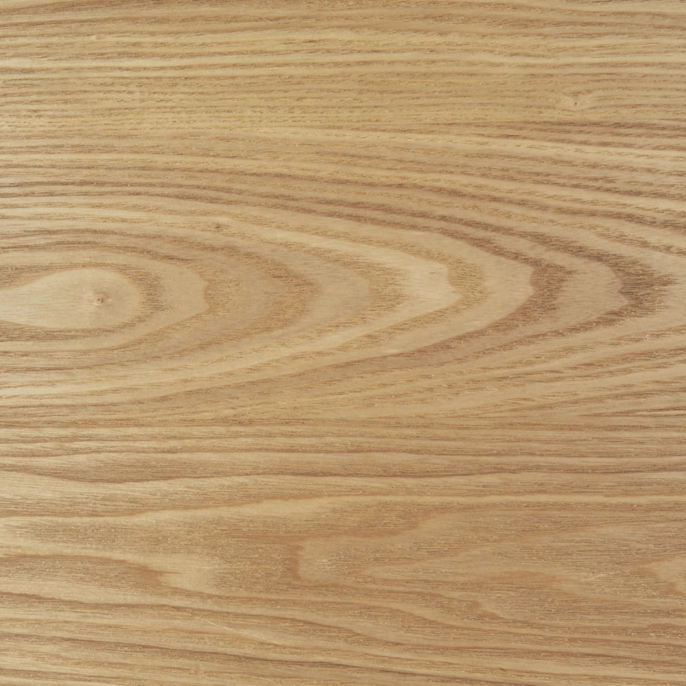 Tavolo da pranzo in legno di frassino naturale MDF gomma 160 x 90 cm Gambe in legno Piano rettangolare impiallacciato Finitura naturale
