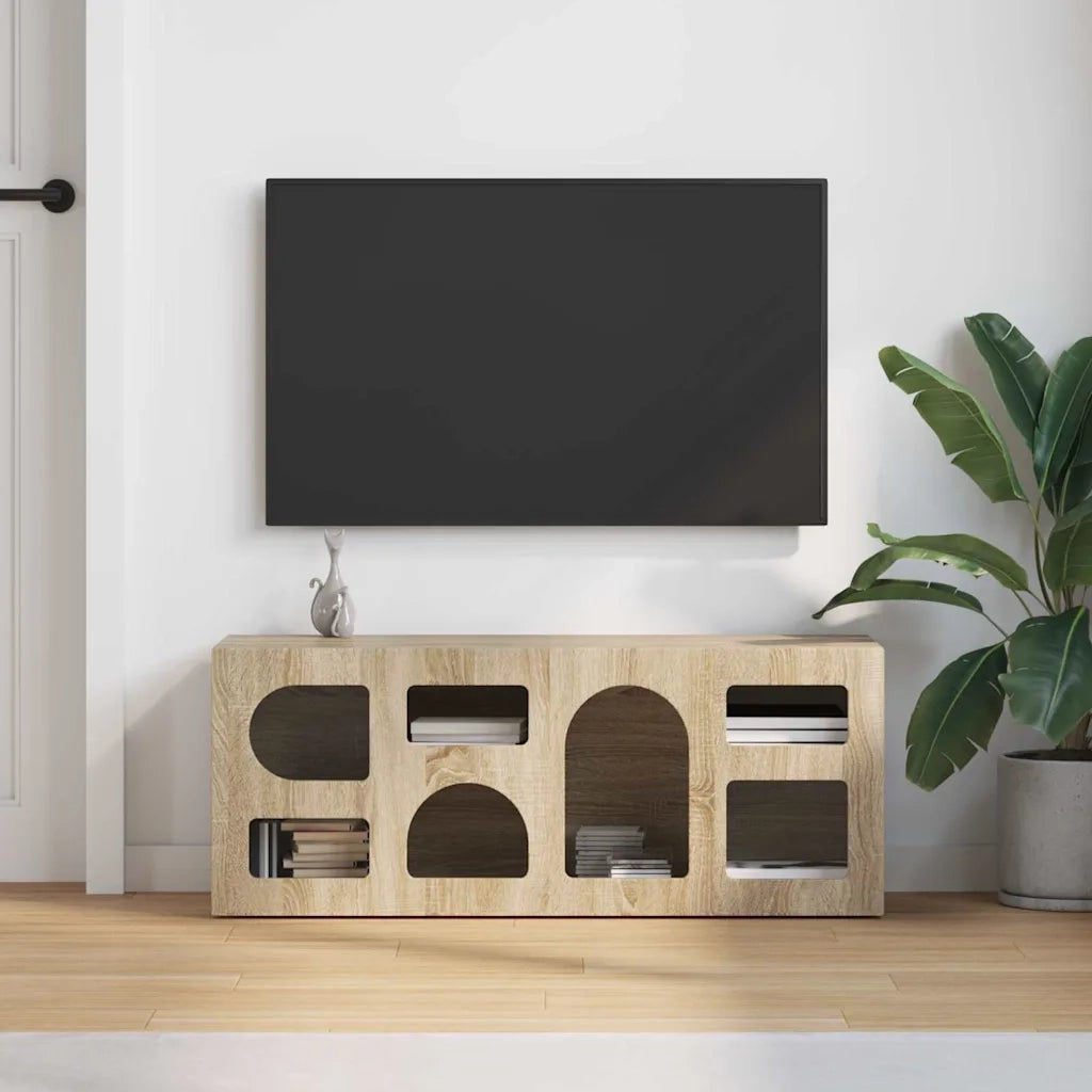 Mobile TV Rovere Sonoma 100 x 35 x 40 cm Legno multistrato 891266