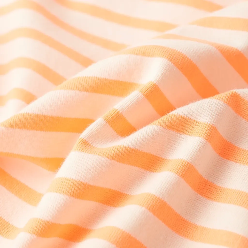 Gonna Dritta da Bambina a Righe Arancione Fluorescente 140 CFW9432560