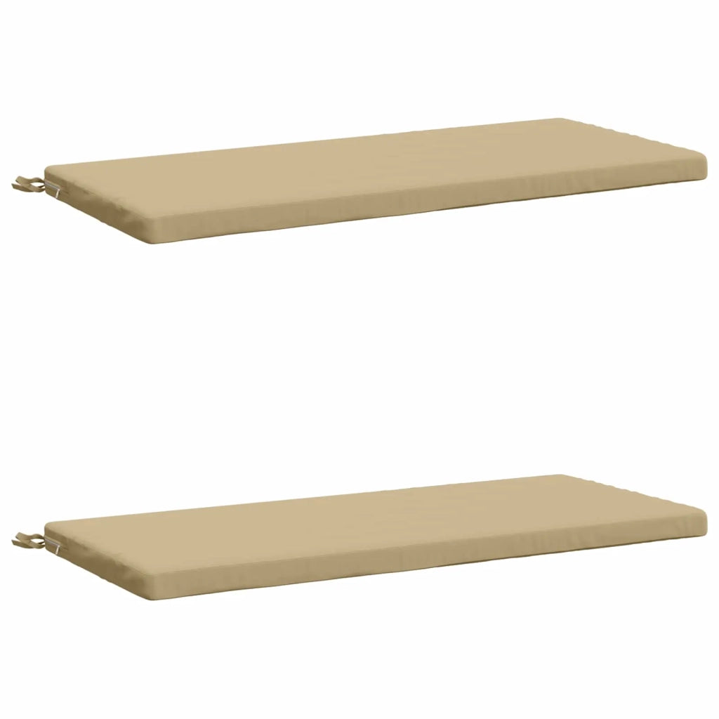 Cuscini per Panchina a 2 Pezzi SOEST 2 pz 100% Poliestere Beige 949339