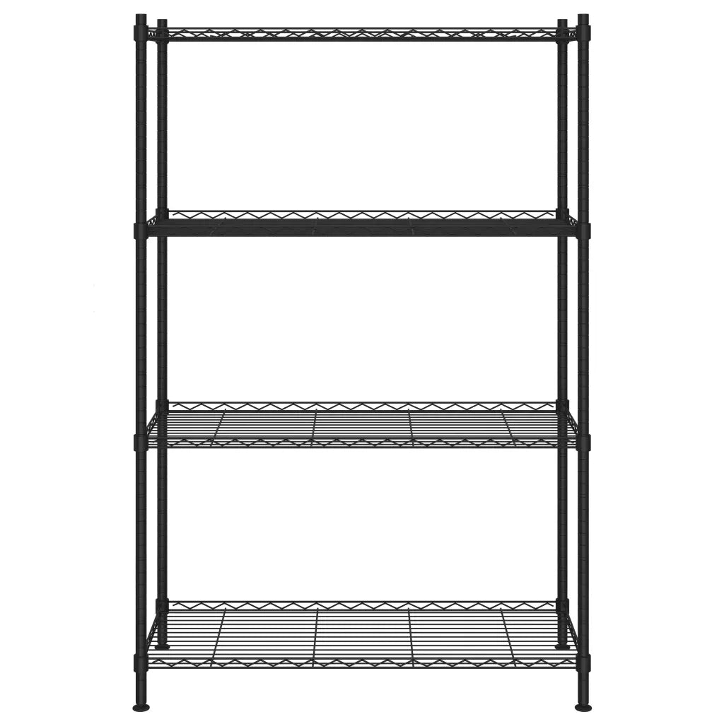 Scaffale a 4 Livelli 90x35x137 cm Nero 200 kg CFW7132771