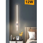 Trade Shop - Applique A Led 12 Watt Tubo Lungo Bianco Moderno Luce Fredda Calda Naturale E80 - -bianco Caldo      -