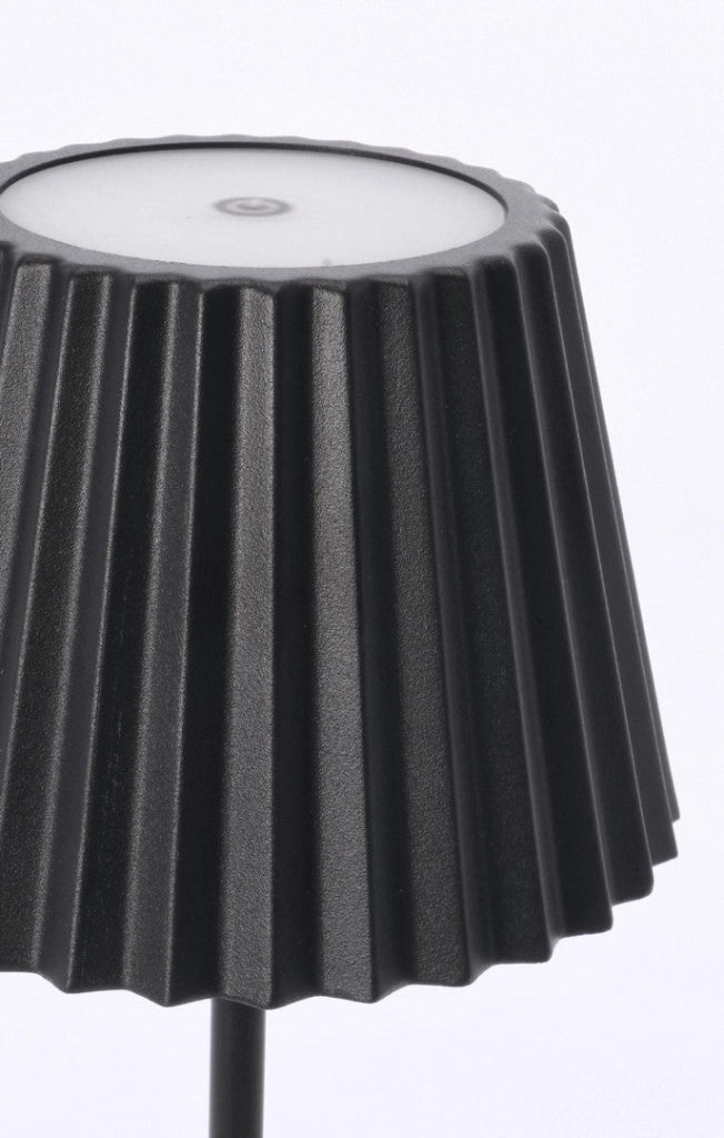 Lampada  da Tavolo Ø12,5x36 cm in Metallo Artika Nera