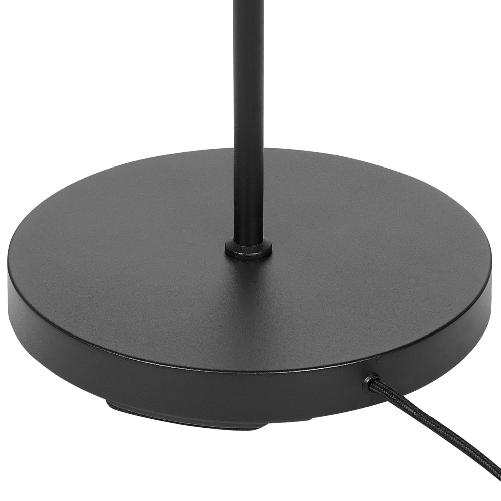 Lampada da terra  base metallo nero argento paralume fumé vetro 175 cm Interruttore cordicella moderna camera da letto soggiorno