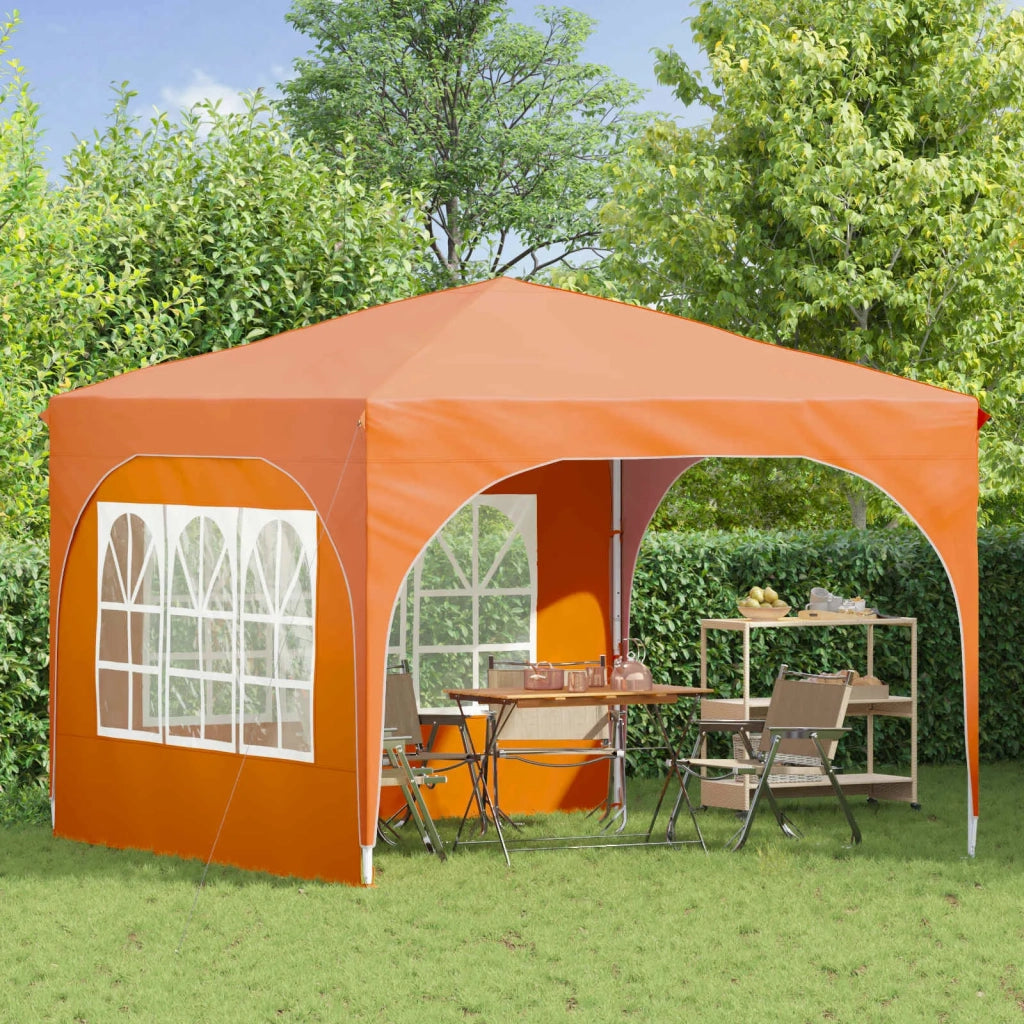 Tenda per feste a pop-up 290 x 290 x 245 cm Arancione 42019866