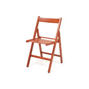 Sedia pieghevole in legno ciliegio cm 43x9x88h
