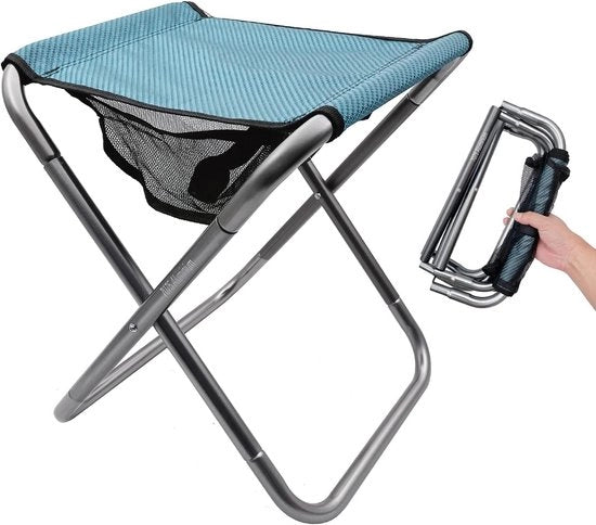 Sedia da Campeggio XXL - Rastellabile in Alluminio Robusto per Viaggi, Pesca e Giardinaggio