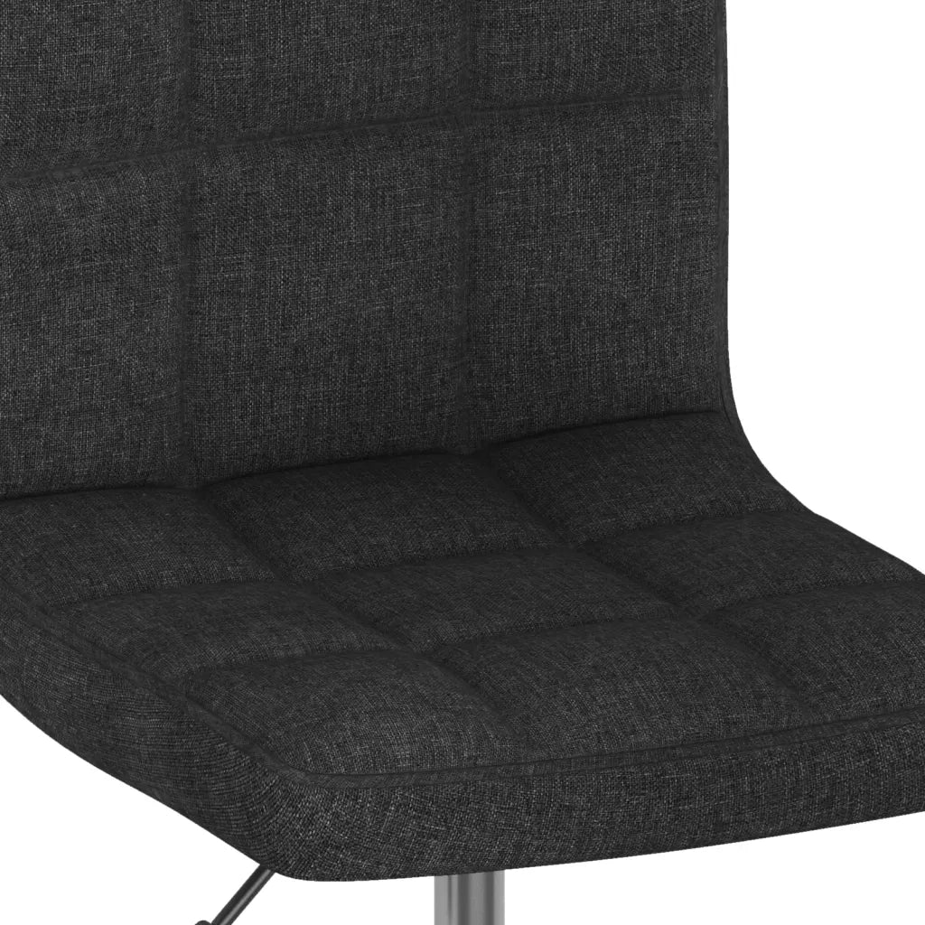 Sedie da Pranzo Girevoli 4 pz Nere in Tessuto cod mxl 29174