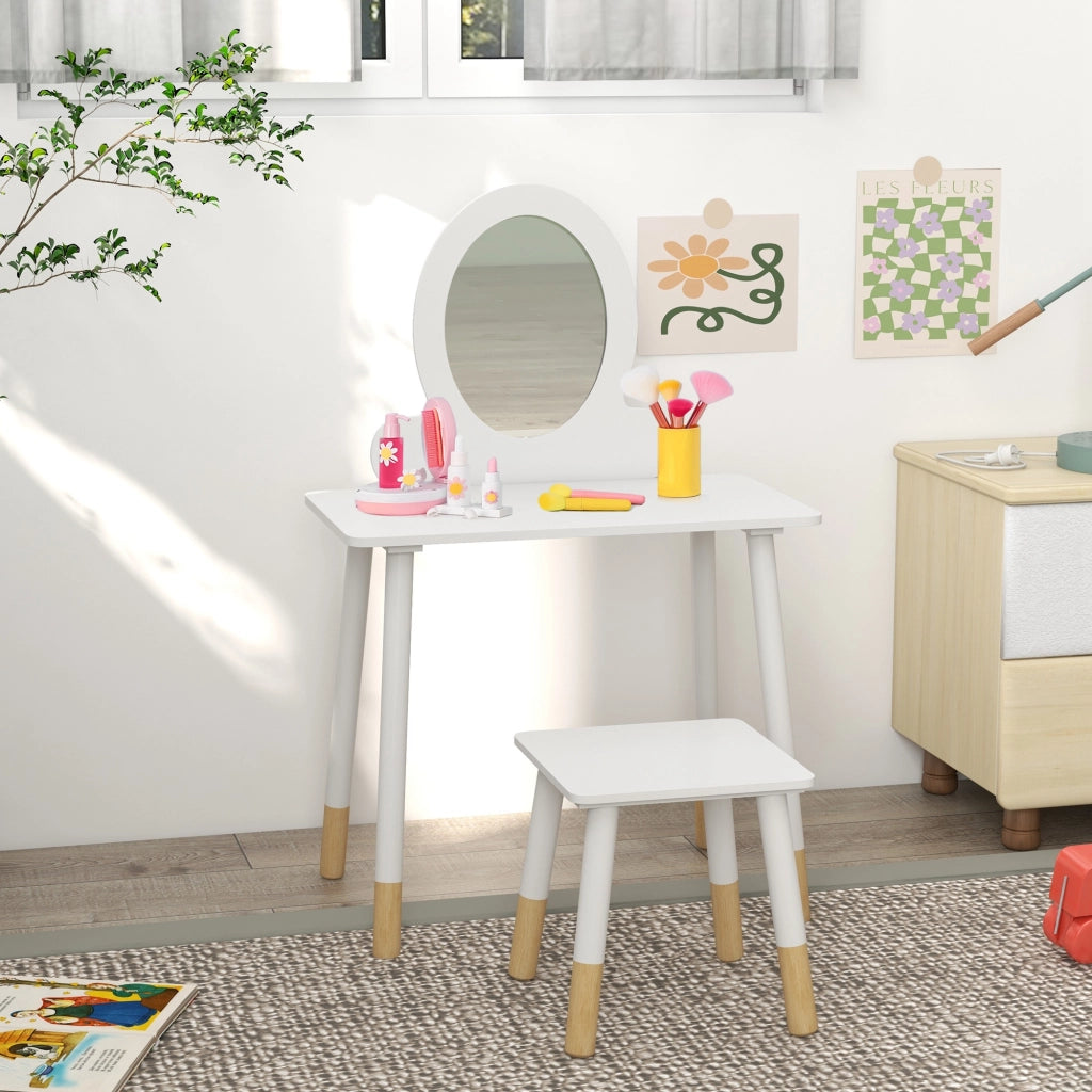 Tocador Maquillaje Infantil ¨C Minimal ¨C Bianco