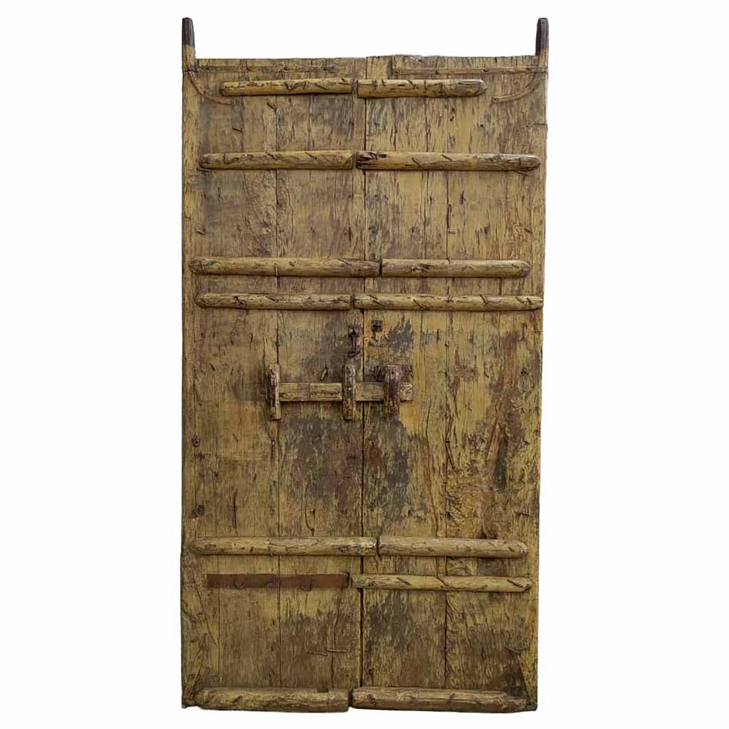 Porta in legno fatta a mano 126x10x236h cm