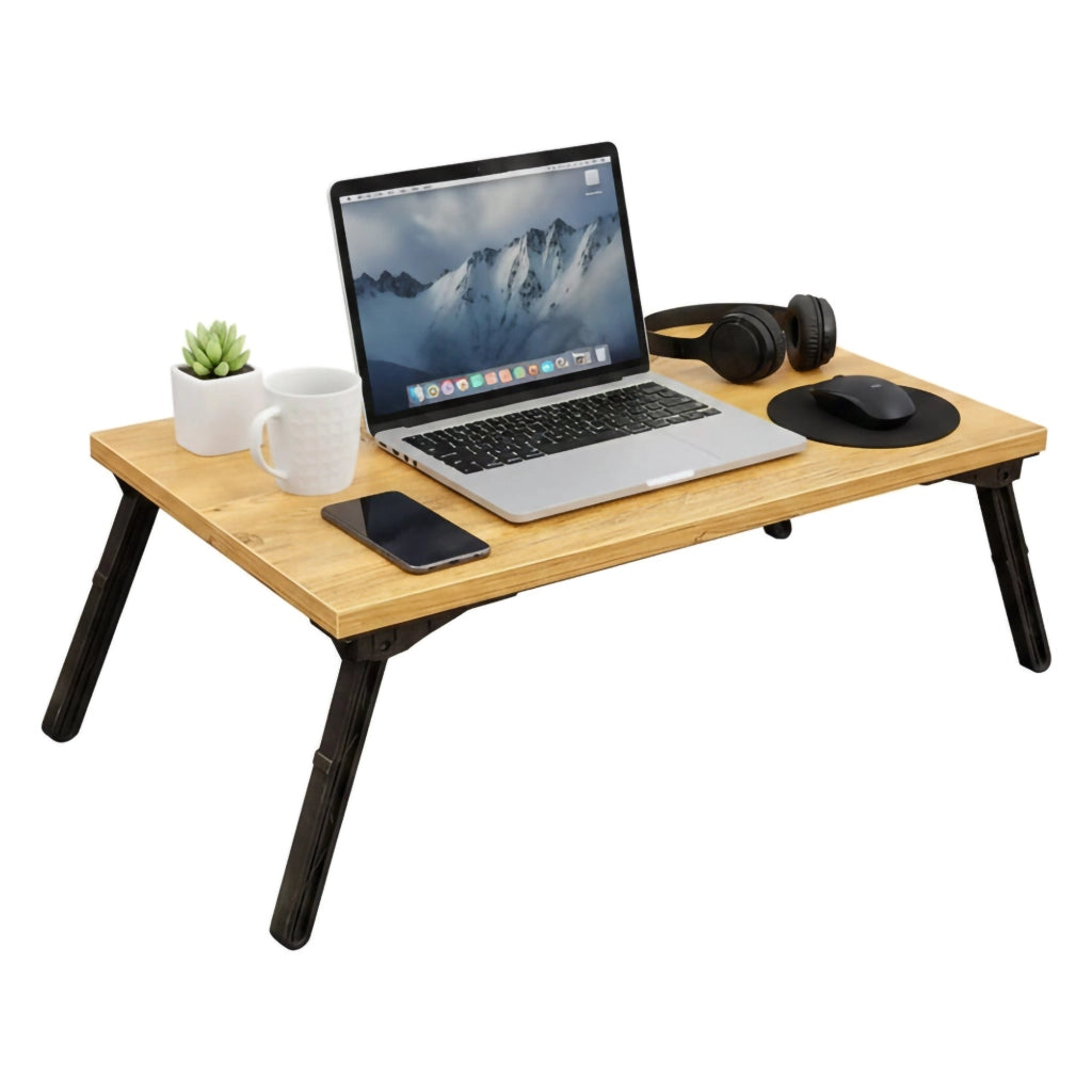 Cusio, Scrivania Supporto pc, 35x60x24.5h cm Nero