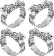 Serrature a clip RVS per aspirapolvere e ventilazione 48-51 mm - 4 pezzi con regolazione di tensione