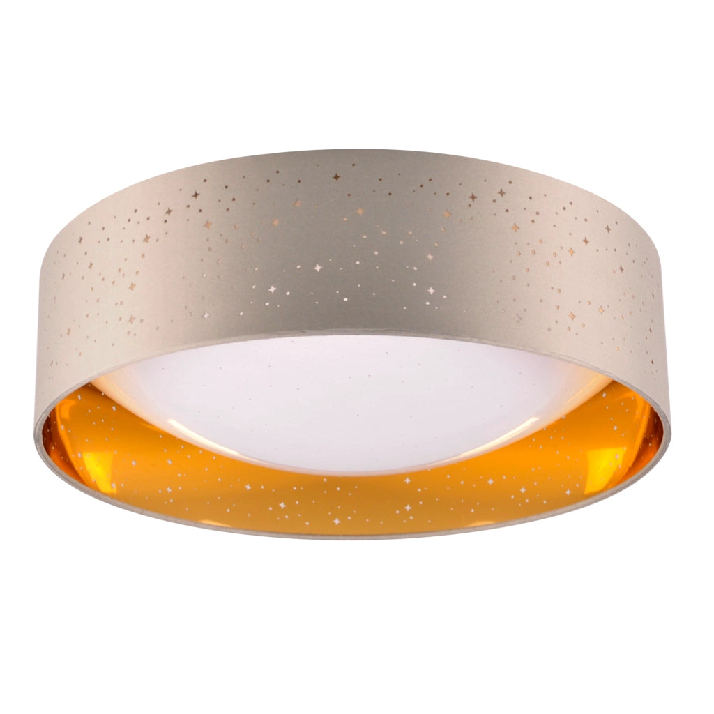 Plafoniera LED Polux Tuluza 24W 4000K Ø40 taupe oro