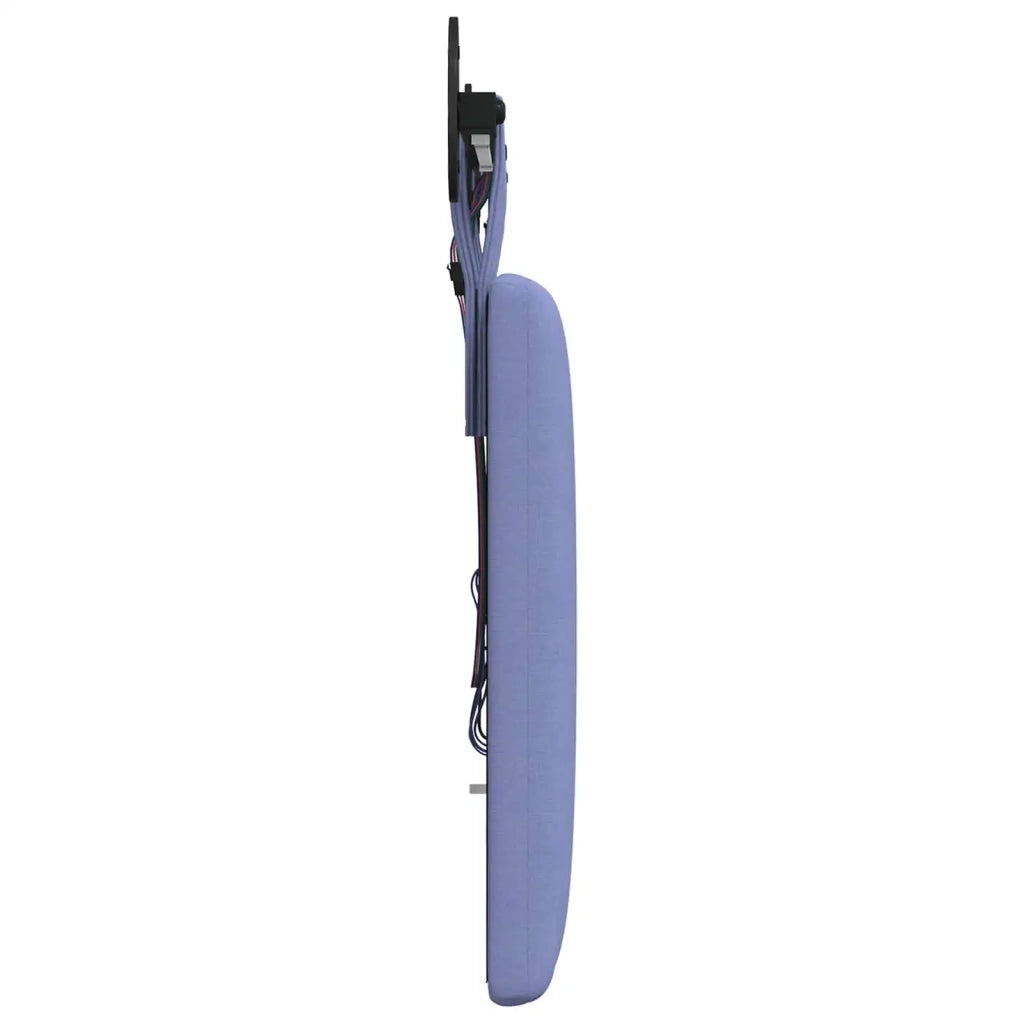 Testiera | Testata sospesa Con luce LED Blu jeans Tessuto