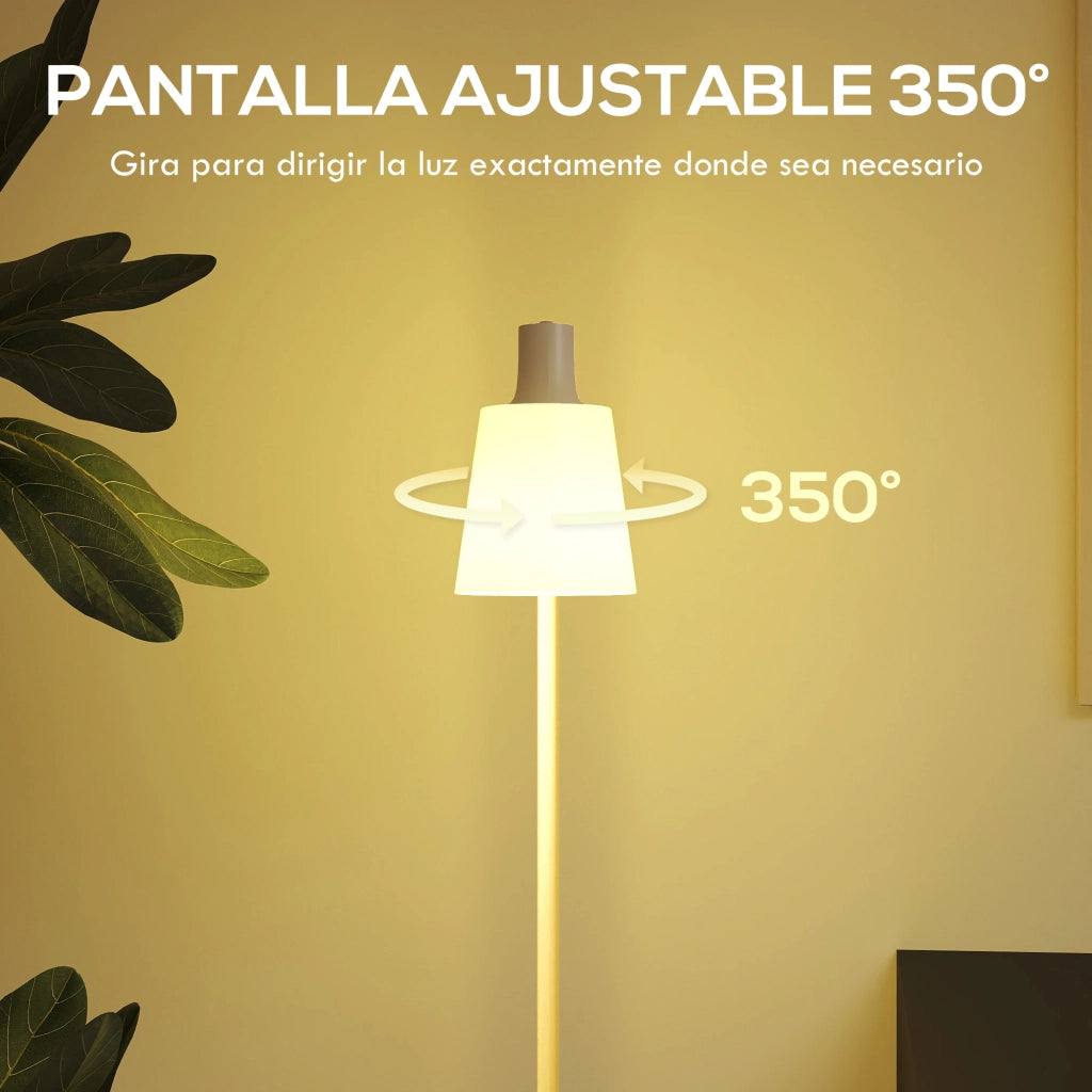 Lampada da Terra LED Regolabile 3 Temperature Colore 3000K-6500K ¨C zephmum ¨C Bianco