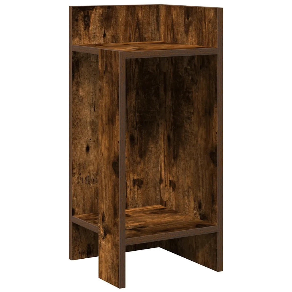 Tavolini Laterali 2 pz con Ripiano Rovere Fumo 25,5x27x60 cm 858551