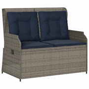 Panchina da Giardino | Panca da Giardino Grigio polyrattan