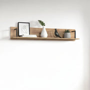 Oriolo, Mensola un Ripiano, 137.5x21x24h cm Marrone Rovere Nodi