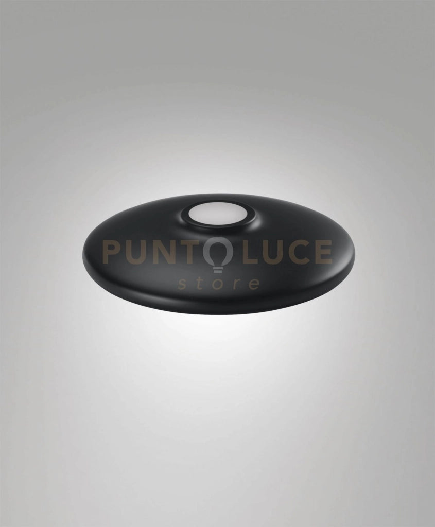 3804-58-101 DIFFUSORE/PARALUME IN METALLO NERO D.25CM H.4,5CM PER KIT LUCI 8W