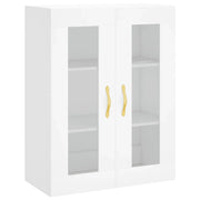 Mobiletto a muro di design pratico e funzionale con vani portaoggetti sospesi 69,5 x 34 x 90 cm legno bianco 02_0048610