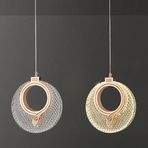 Lampadario A Sospensione In Cristallo Lhj110-1cp Light Rose Gold