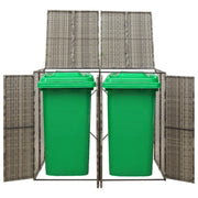 Copribidone Doppio Grigio 140x80x117 cm in Polyrattan CFW5804299