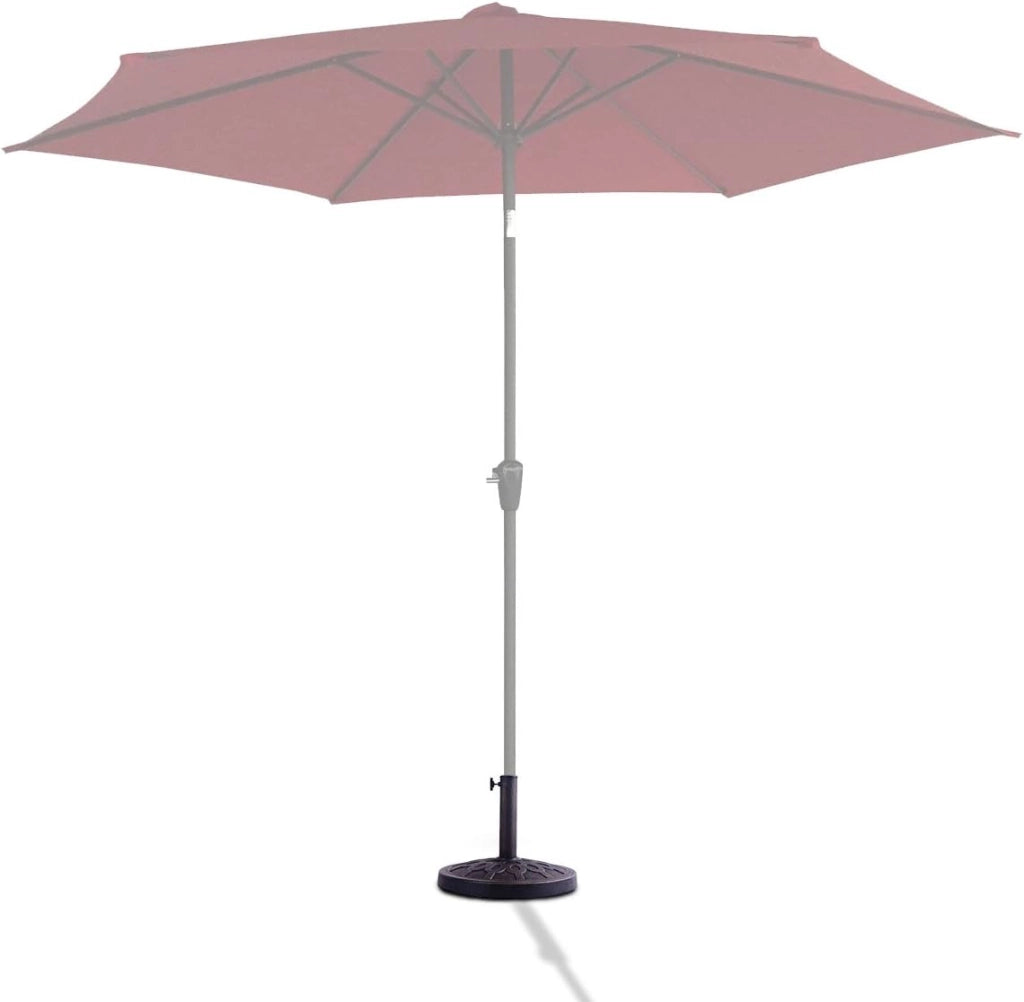 Base Ombrellone da Giardino, Base per Ombrellone da Esterno, Piedistallo Ombrellone da Giardino, φ44,5 x 33 cm, Adatto per Palo Ombrellone φ38mm o φ48mm (Bronzo (modello2))