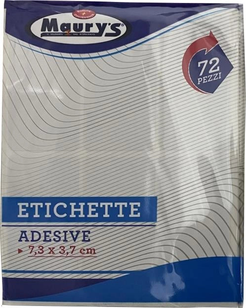 ETICHETTE ADESIVE 60 PCS 7,3X3,7 CM IDEALI PER ETICHETTARE