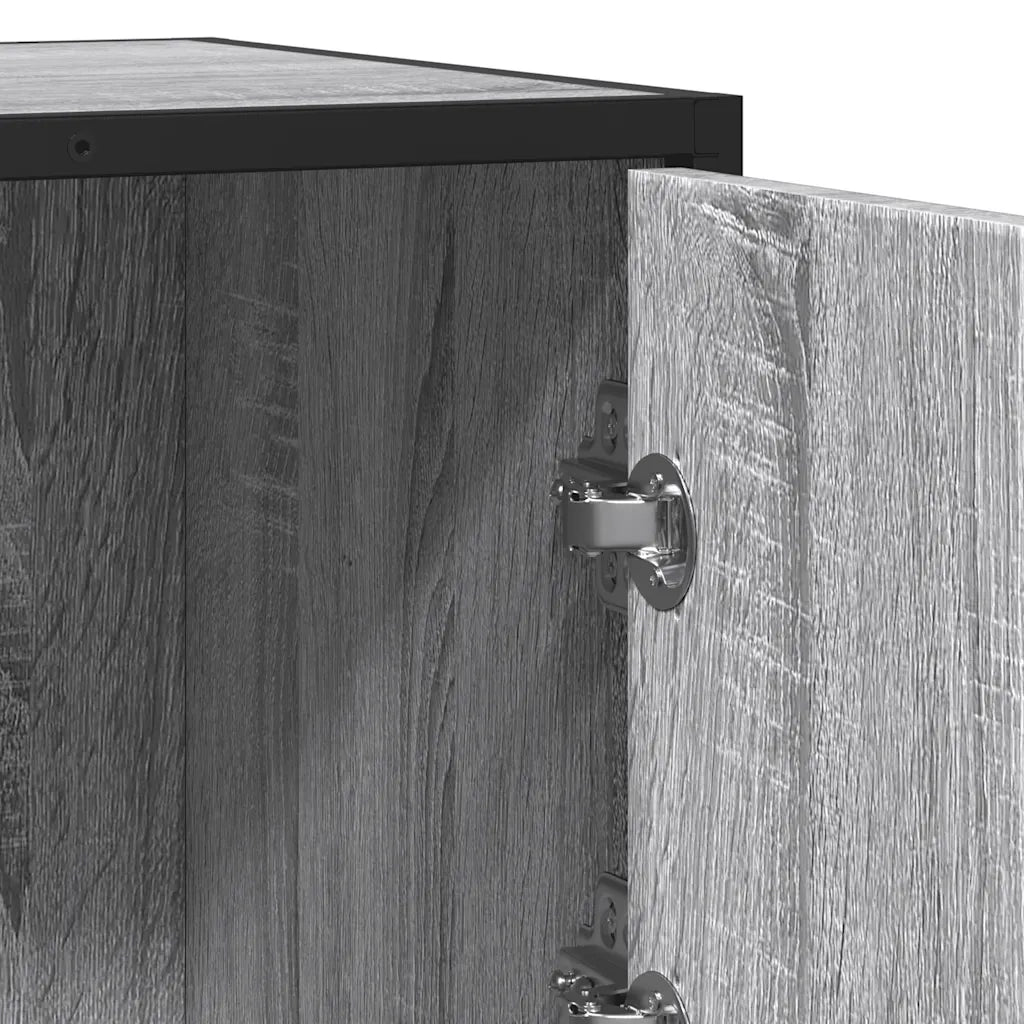 Credenza Grigio Sonoma 68x35x76 cm in Legno Multistrato