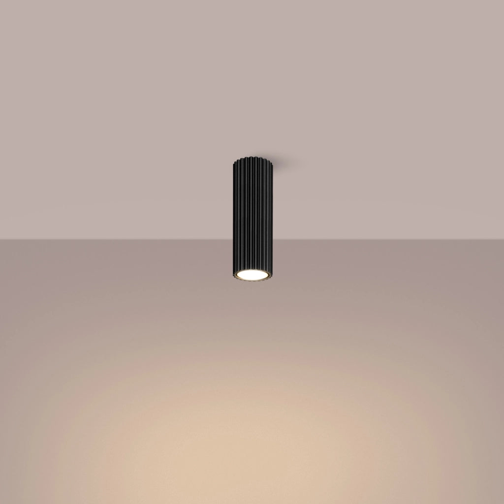 Lampada da soffitto KARBON 20 nero