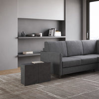 Panca Allungabile Inferiore 72-300x26x45 cm Evolve Antracite Spatolato