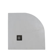 Piatto doccia marmoresina gelcoat semicircolare bianco h.2,8cm Doliso Elostone Bianco,80x80cm