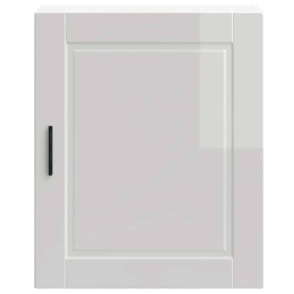 Pensili da Cucina 2 pz Porto Bianco Lucido in Legno Multistrato 854042
