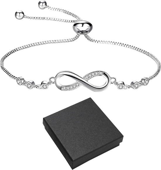 Anelli per donna con diamanti - Bracciali in argento flessibili - Ideali come regalo e uso personale .