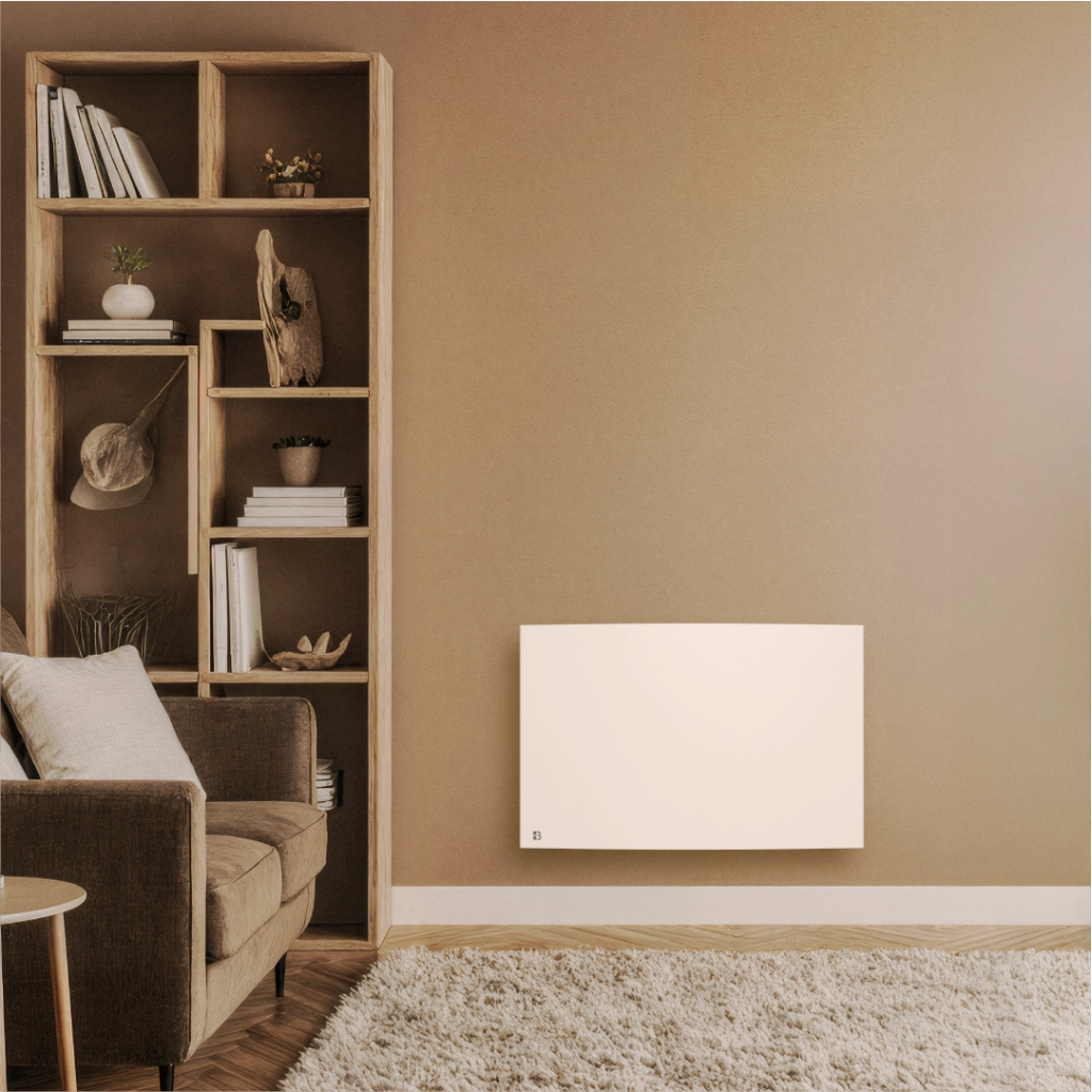 Radiatore elettrico fisso a inerzia secca in ghisa Bestherm BIA 1500W, orizzontale, bianco