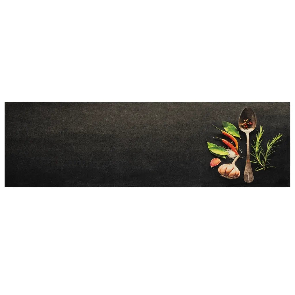 Tappeto da Cucina Lavabile-Tappetino da Cucina Spezie 45x150 cm Velluto 334845