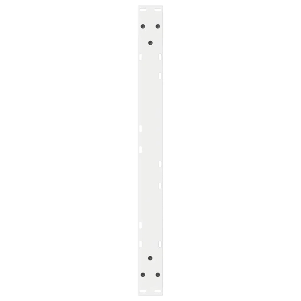 Set di 2 gambe regolabili per tavolino da caffè dal design moderno 70 x 30 cm in acciaio bianco 02_0056979