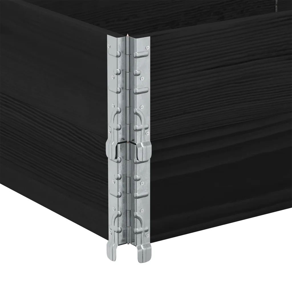 vidaXL Paretali per Pallet 2 pz Neri 150x50cm Legno Massello di Pino